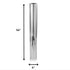 56" Silver Aluminum Cylinder Table Vase