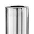 56" Silver Aluminum Cylinder Table Vase