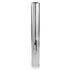 56" Silver Aluminum Cylinder Table Vase