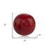 3" Red Aluminum Decorative Orb Tabletop Sculpture