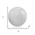 3" White Aluminum Decorative Orb Tabletop Sculpture