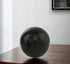 3" Black Enameled Aluminum Decorative Sphere
