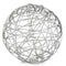 7" X 7" X 7" Silver Large Wire Sphere