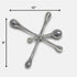7" Silver Buffed Aluminum Decorative Jack