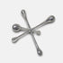7" Silver Buffed Aluminum Decorative Jack