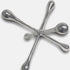 7" Silver Buffed Aluminum Decorative Jack