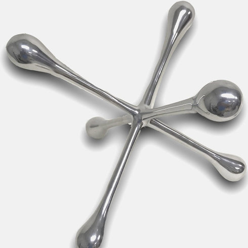 7" Silver Buffed Aluminum Decorative Jack