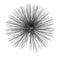 10" Silver Metal Spiky Sphere Tabletop Sculpture
