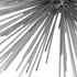 10" Silver Metal Spiky Sphere Tabletop Sculpture