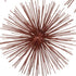 8" Red Spiked Iron Decorative Orb Tabletop Sculpture