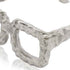 7" Silver Aluminum Textured Square Eyeglasses Tabletop Sculpture