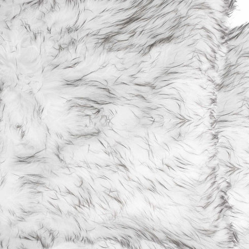 18" X 18" X 5" Gradient Gray Faux Fur 2Pack Pillow