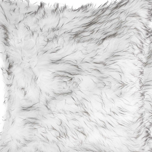 18" X 18" X 5" Gradient Gray Faux Fur 2Pack Pillow