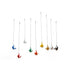 Set of Nine Rainbow Resin Climbing Man Hanging Dimensional Sculpture