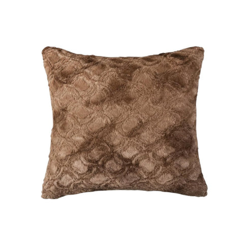 20" X 20" X 5" Acrylic Plush Polyester Polyfill Brown 2 Pack Pillow