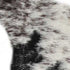 5' X 8' Black And White Faux Fur Animal Print Cowhide Washable Area Rug