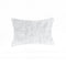 5" X 12" X 20" 100% Natural Rabbit Fur White Pillow