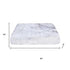 White Knitted Rabbit Solid Color Plush Reversable Throw