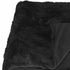Black Knitted Rabbit Solid Color Plush Reversable Throw