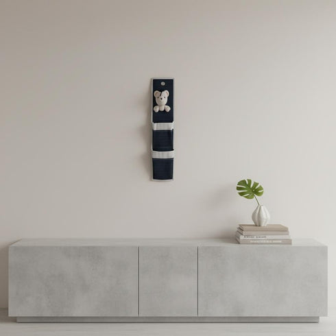 3 Pocket Storage Teddy Bear Wall Hanger