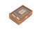 5.25" X 8" X 2.5" Wooden Game Set With Brass Goblet