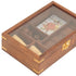 5.25" X 8" X 2.5" Wooden Game Set With Brass Goblet