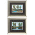 13" X 11" Brushed Silver Frame Stream Side (Set Of 2)