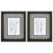 10" X 12" Brushed Silver Frame Aquarelle Birches (Set Of 2)