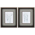 10" X 12" Brushed Silver Frame Aquarelle Birches (Set Of 2)