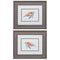 Set of Two Red and Blue Turtle Framed Wall Art