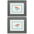 Set of Two Red and Blue Turtle Framed Wall Art