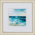 12" X 12" Champagne Gold Color Frame Ocean Break (Set Of 2)