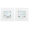 11" X 11" Matte White Frame Soft Sail (Set Of 2)