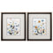 15" X 17" Brushed Silver Frame Holland Spring Mix (Set Of 2)