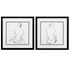 17" X 17" Silver Frame Poised Pose (Set Of 2)