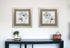 19" X 19" Brushed Silver Frame Natures Lace (Set Of 2)
