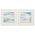 19" X 19" White Frame Subtle Mist (Set Of 2)