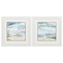 19" X 19" White Frame Subtle Mist (Set Of 2)