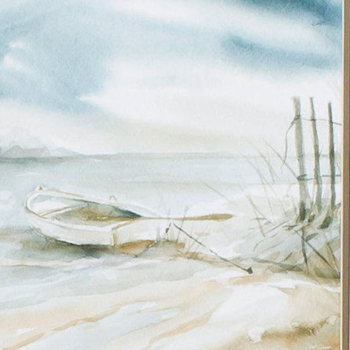 19" X 19" White Frame Subtle Mist (Set Of 2)