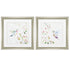19" X 19" Brushed Silver Frame Hummingbird (Set Of 2)