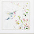 19" X 19" Brushed Silver Frame Hummingbird (Set Of 2)