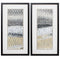 13" X 25" Silver Frame Raindrops (Set Of 2)