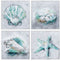 12" X 12" Matte White Frame Sealife (Set Of 4)