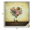 25" X 25" Silver Frame Big Heart Botany