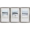21" X 34" Silver Frame Landform I (Set Of 3)