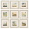 16" X 16" Champagne Gold Color Frame Atmosphere (Set Of 9)