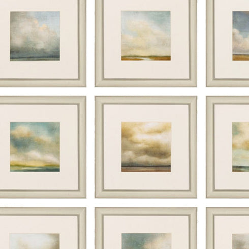 16" X 16" Champagne Gold Color Frame Atmosphere (Set Of 9)
