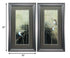 15" X 27" Gunmetal Gray Frame Sparrows Dusk (Set Of 2)