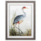 36" X 27" Heron Brown Wood Tone Framed Wall Art