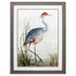 36" X 27" Heron Brown Wood Tone Framed Wall Art